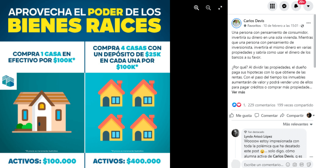 post facebook febrero 2022