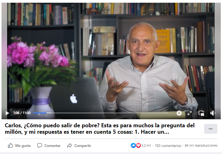 portada de video de facebook con carlos devis